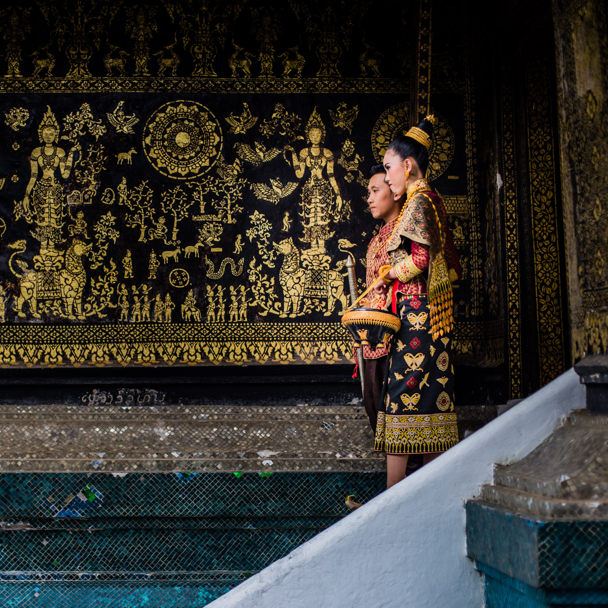 Jeunes mariés - Luang Prabang