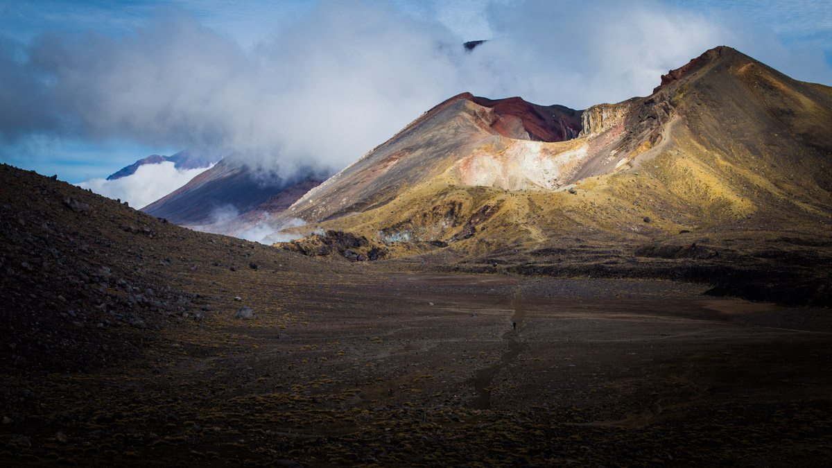 Un ancien cratère, Parc national de Tongariro 